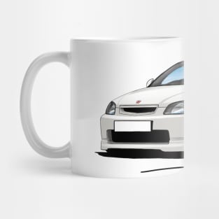 Honda Civic (EK9) Type-R White Mug